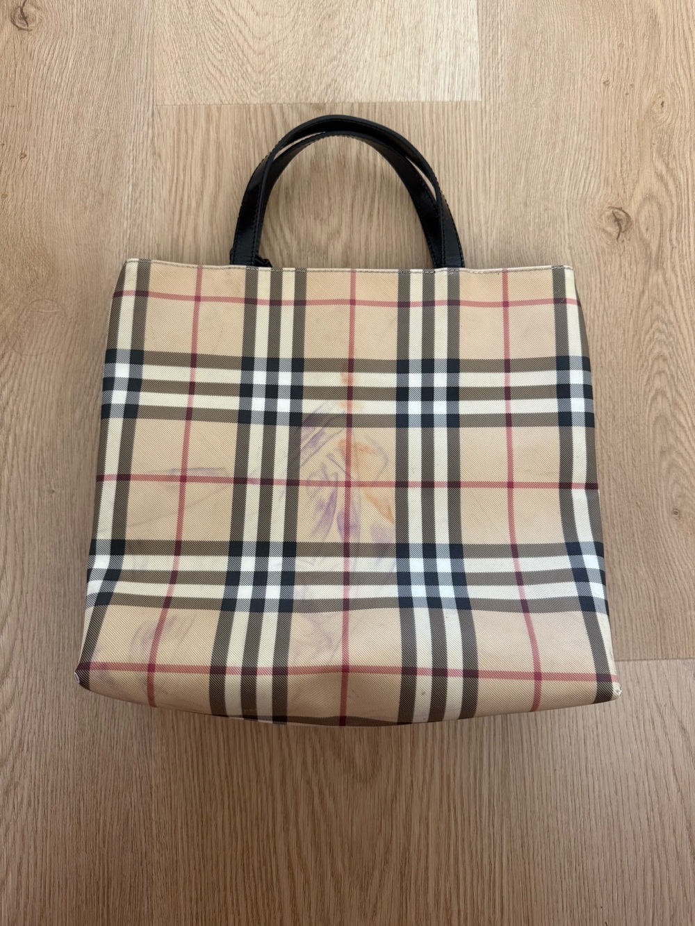 Burberry Nova Check Top Handle Bag - Picture 7 of 9